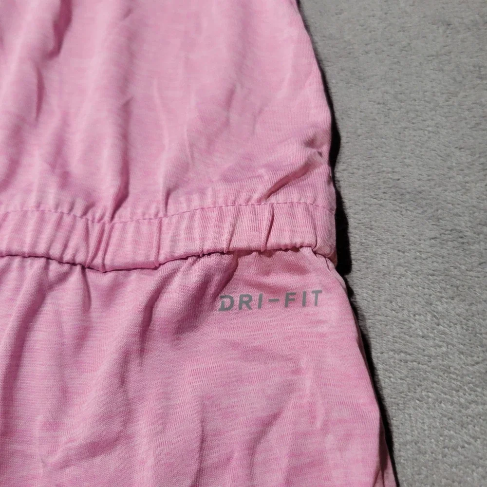 Nike Romper Girls 6X Pink Dri-FIT Sleeveless One Piece Athletic‎ Sporty 6-7 Yrs